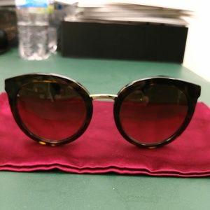 Dolce & Gabbana Tortoise Round Sunglasses